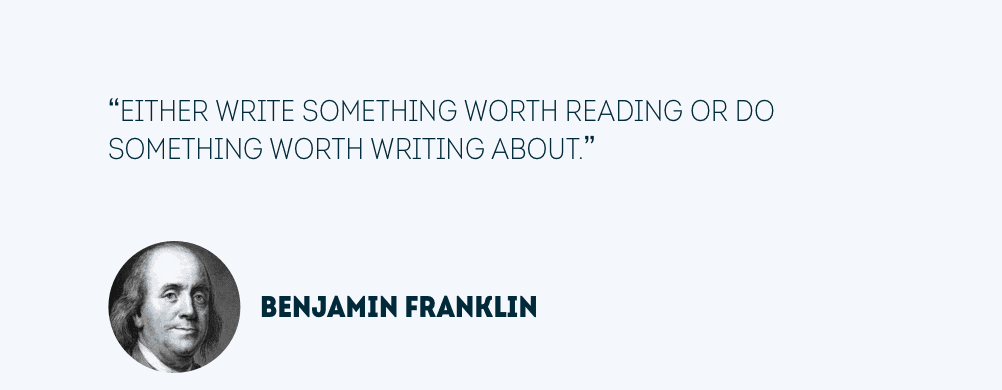 Content quote van Benjamin Franklin