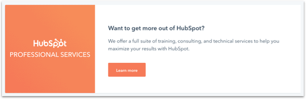 Hubspot support voorbeeld