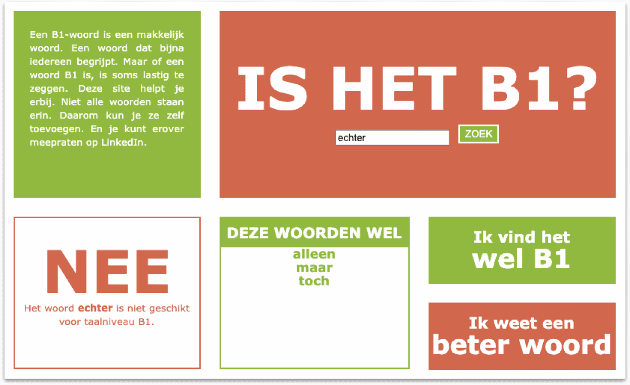 Taal niveau checken