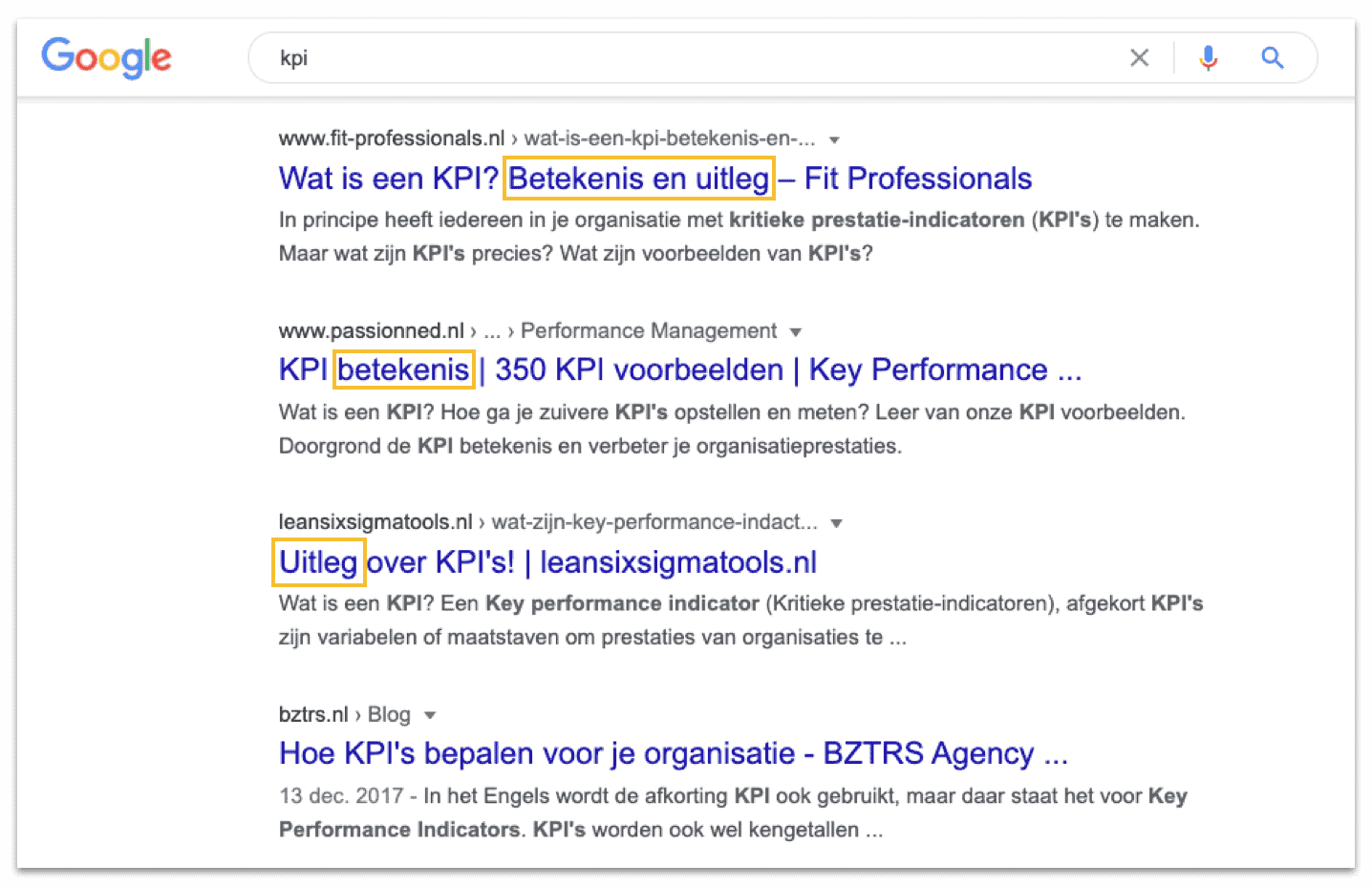 WAt is een kpi?